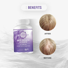Load image into Gallery viewer, Hair Growth Vitamins with Biotin, Marine Collagen, Keratin. Supplement for Women & Men