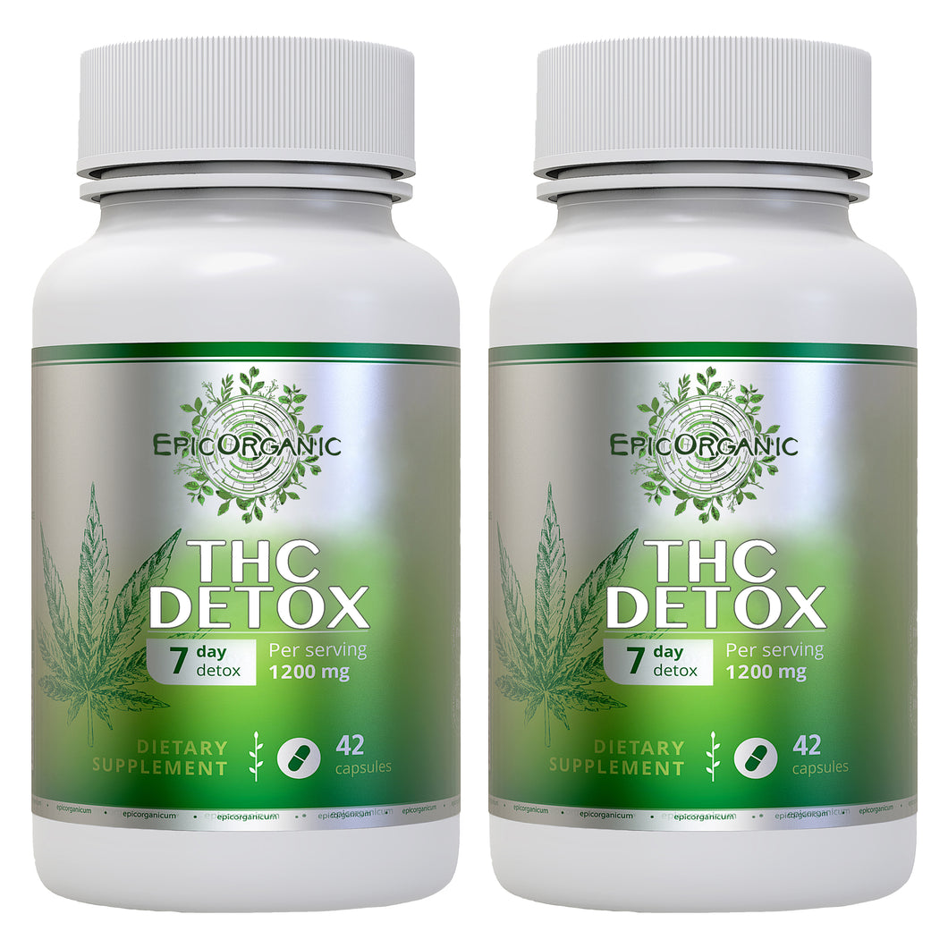THC Detox (2 pack) - 7 Day - Urinary Tract & Bladder Function Cleanse - THC Detox Kit