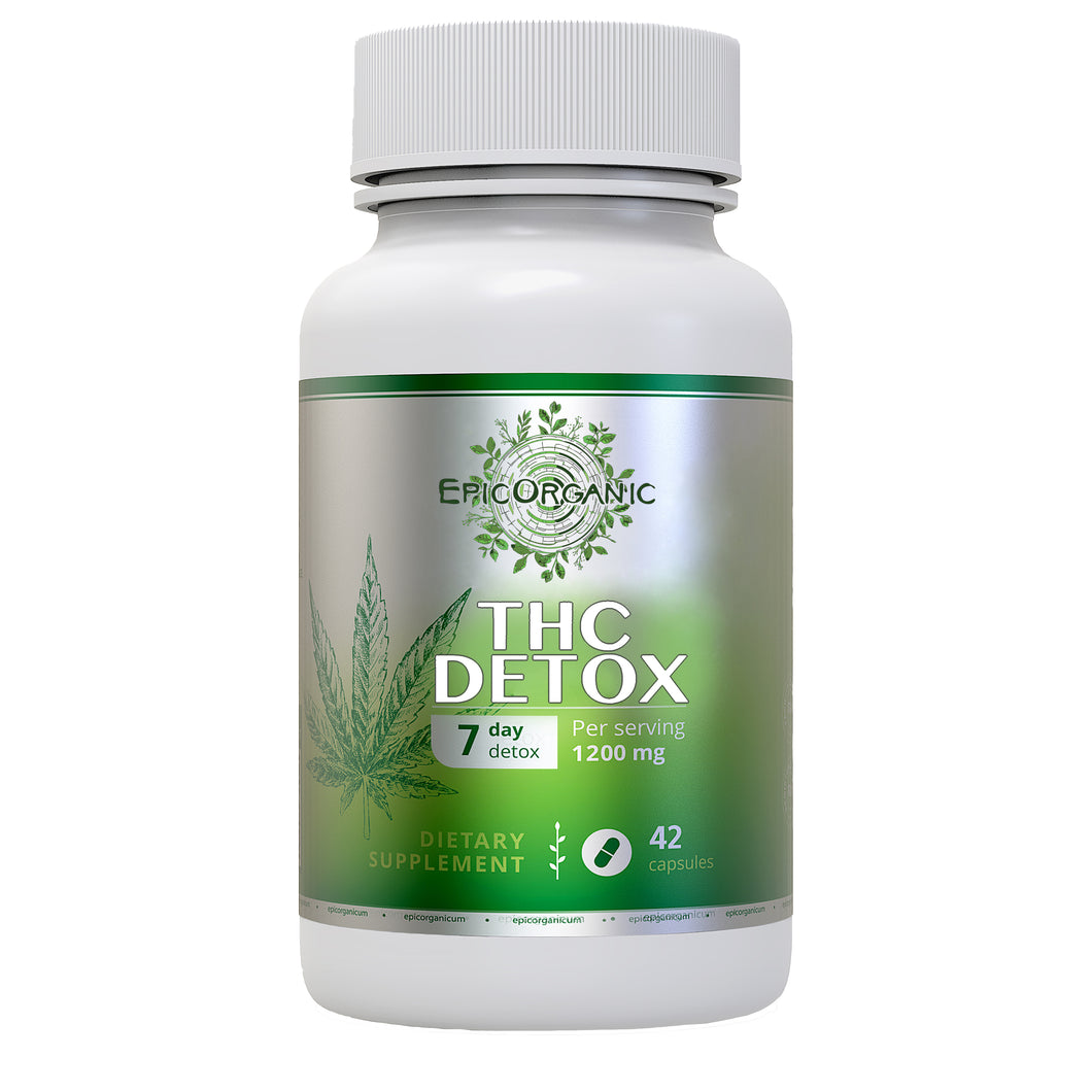Epic Organic 7 Day THC Detox - Fast Acting Detoxifying Strength - Urinary Tract Cleanse, Bladder Function