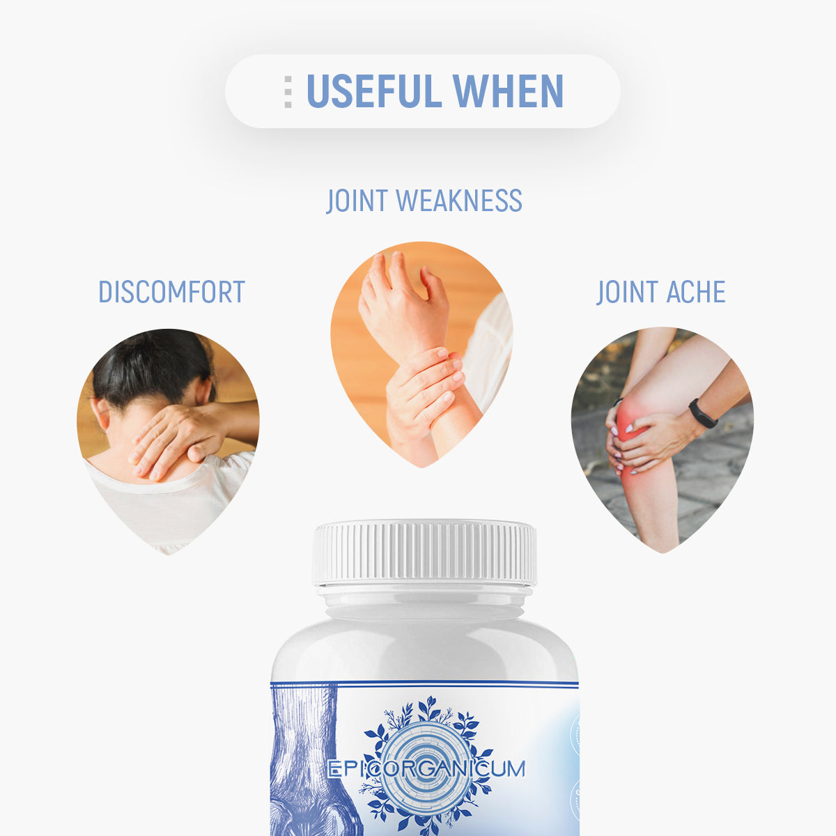 Joint Support Supplement for Extra Strength Relief - Glucosamine, Chondroitin, MSM, Turmeric