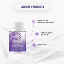Load image into Gallery viewer, Hair Growth Vitamins with Biotin, Marine Collagen, Keratin. Supplement for Women &amp; Men
