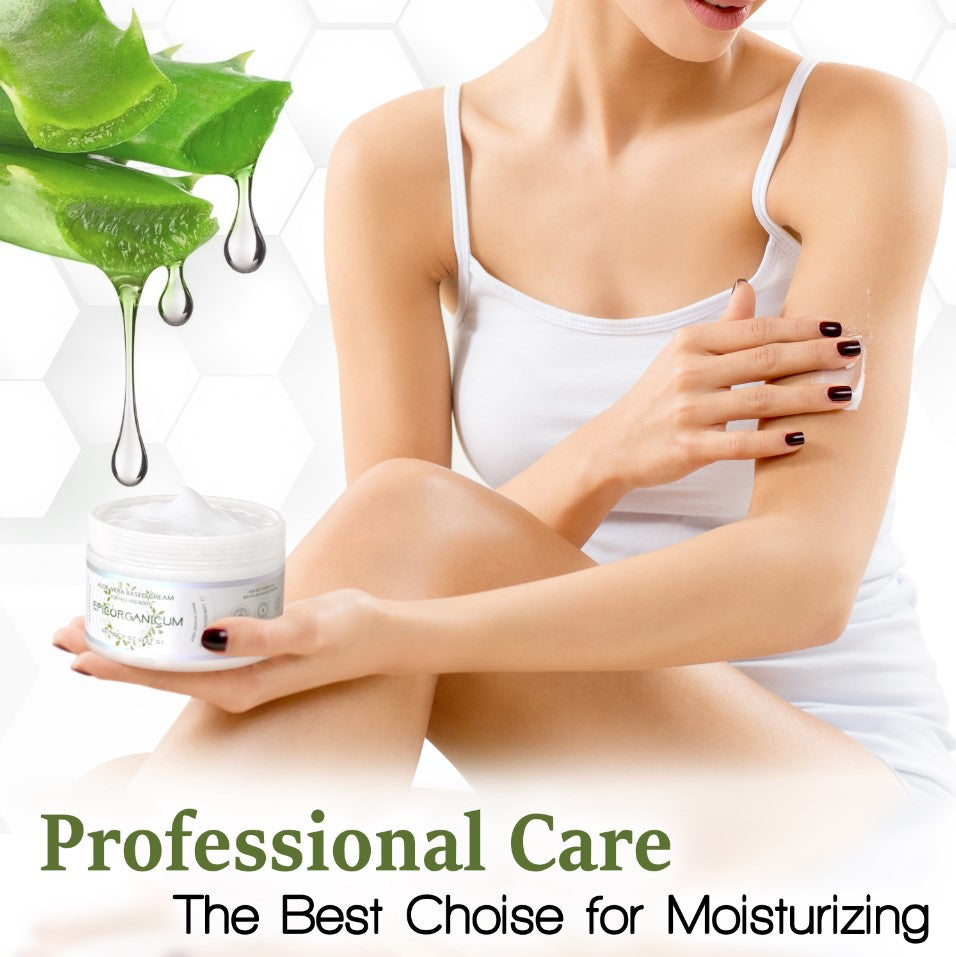 Aloe Vera Based Moisturizer Cream for Face and Body (8 oz) EpicOrganic