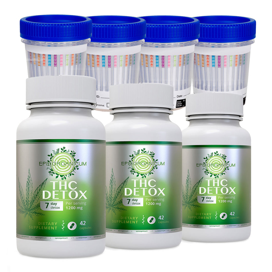 Epic Organic 7 Day THC Detox - Fast Acting Detoxifying Strength - Urinary Tract Cleanse, Bladder Function